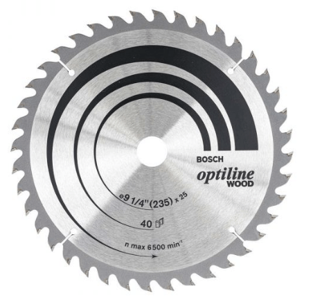 Disco Serra Circular Optiline Wood Ø 235 x 25mm Bosch