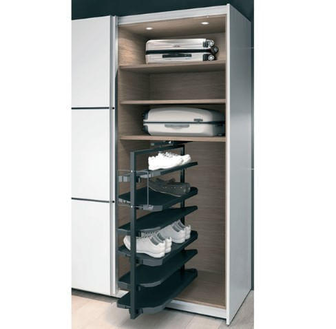 Sapateira Extensível e Rotativa 800 X 1000 X 365mm Cinza Hafele