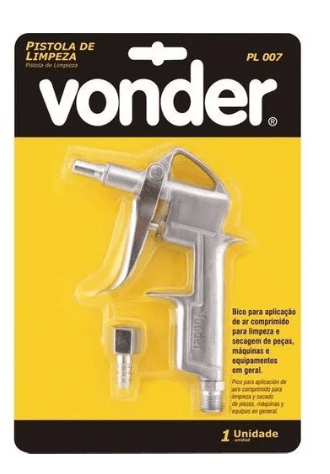 Pistola de Ar para Limpeza Vd-7 Curta Vonder