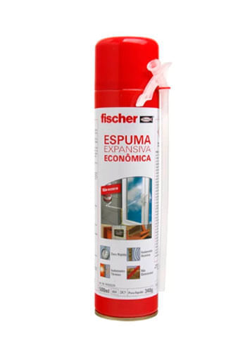 Espuma Expansiva Pu Econômica 500ml/340g Fischer
