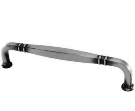 Puxador Grenade 1767 128mm Prata Velho Tamborato Fosco Torralba