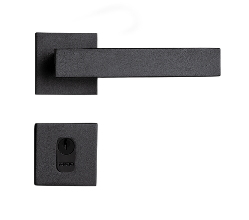 Fechadura Retro Externa 55mm Zamak Preto Fosco Pado