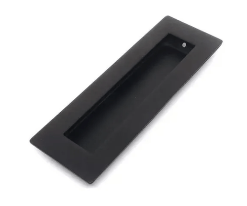 Puxador Concha Quadrada 150mm Inox Preto Pado