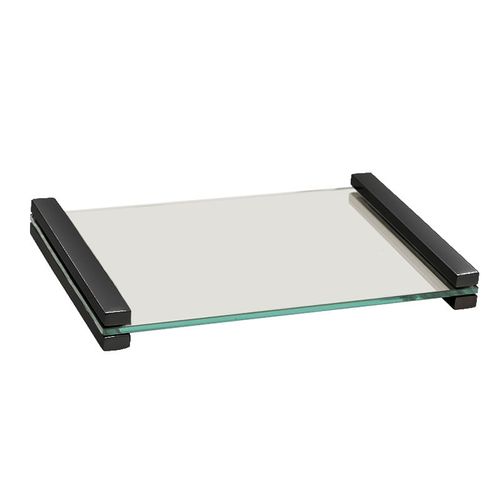BANDEJA DUNA ESPELHO INOX PRETO FORMI