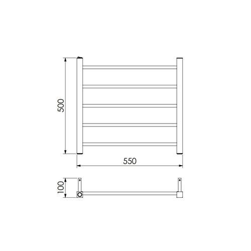 Toalheiro Térmico Quada Bivolt Pequeno Inox Metalworks