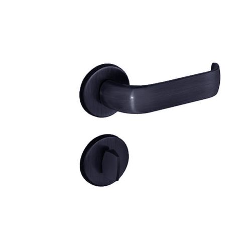 Fechadura Banheiro Duna 1952 Zamak 55mm Preta Imab