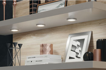 LUMINÁRIA LOOX 2050 REDONDA SOBREPOSTA  PRATA LUZ FRIA HAFELE