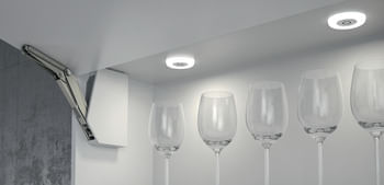 Luminária Loox 2027 Redonda Sobreposta Branca Luz Fria Hafele