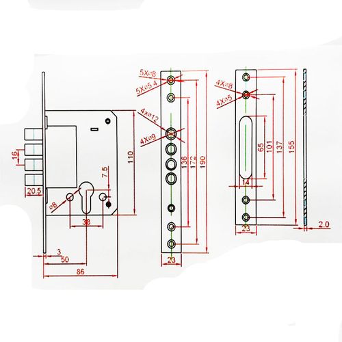 CONJUNTO DE TRAVAS F-A9894A 4 PINOS QD INOX POLIDO FORTEZZA