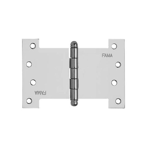 Dobradiça Palmela 1218 Tipo H 6 X 8" Aço Cromado Fama