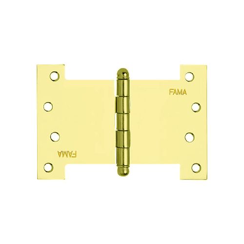 Dobradiça Palmela 1218 Tipo H 4 X 6" Latão Dourado Fama