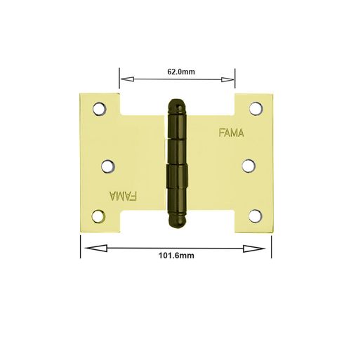 Dobradiça Palmela 1218 Tipo H 4" Aço Oxidado Fama