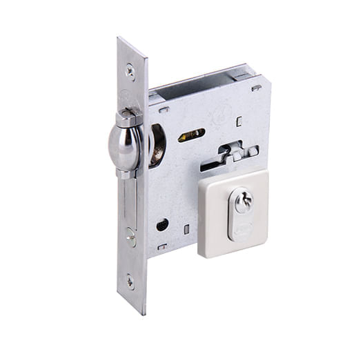 Fechadura Externa Rolete 4110 45mm Inox Escovado Arouca