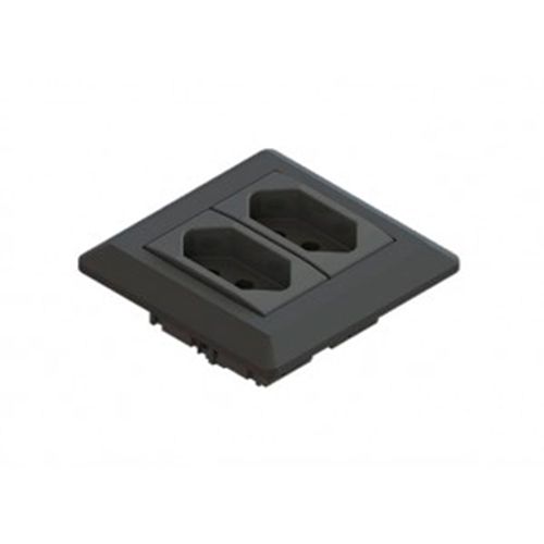 MINI ESPELHO PARA 2BLOCOS SERIE 200 PRETO QTMOV