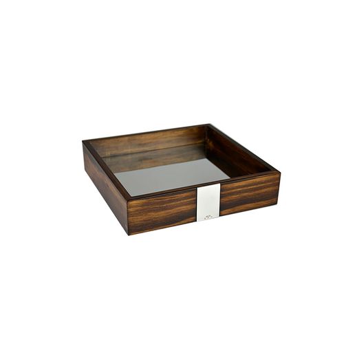 BANDEJA ORIENTE WOOD INOX POLIDO ZEN