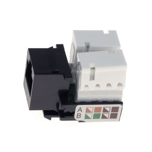 CONECTOR RJ 45 KEYSTONE PRETO QTMOV