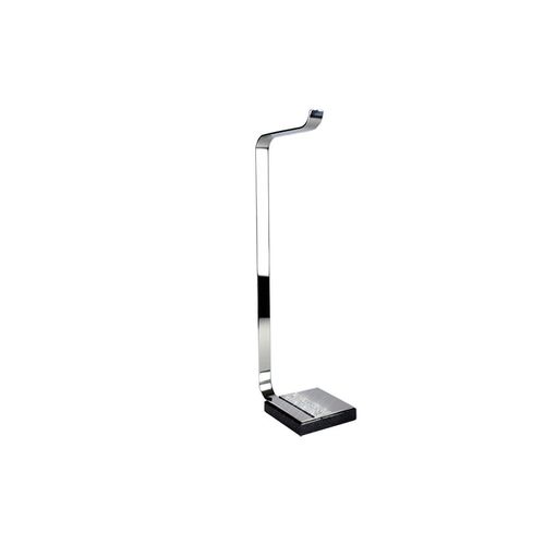 PAPELEIRA DE CHÃO GLAM INOX POLIDO E PRETO ZEN
