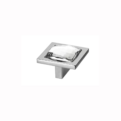 Puxador Firenze Cromado 35 X 35mm com 1 Strass Gruppa
