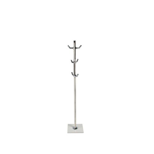 Cabideiro Piso Anello Cromado com Branco Zen