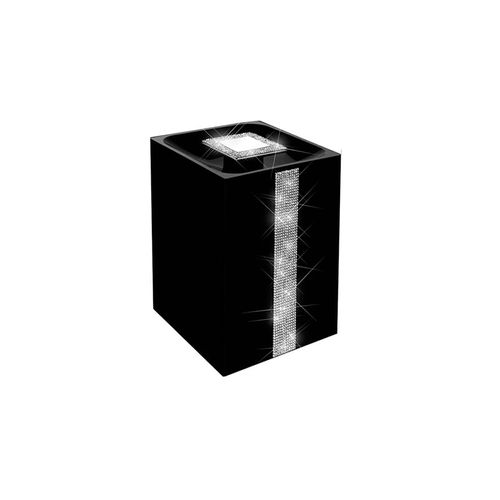 Lixeira 1,5l Diamond Cromado com Preto Zen