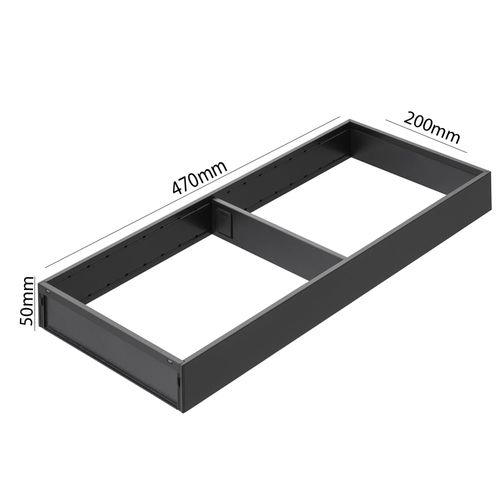 Divisor de Talheres Ambia-Line Preto 472 X 200mm Blum