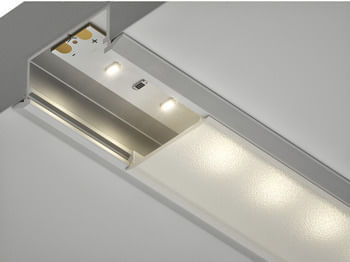 Perfil Loox 1190 de Embutir 2.50 Metros com Difusor Fosco Hafele