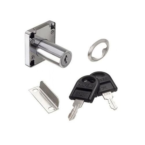 Fechadura para Gaveta 32mm Niquelada Hafele