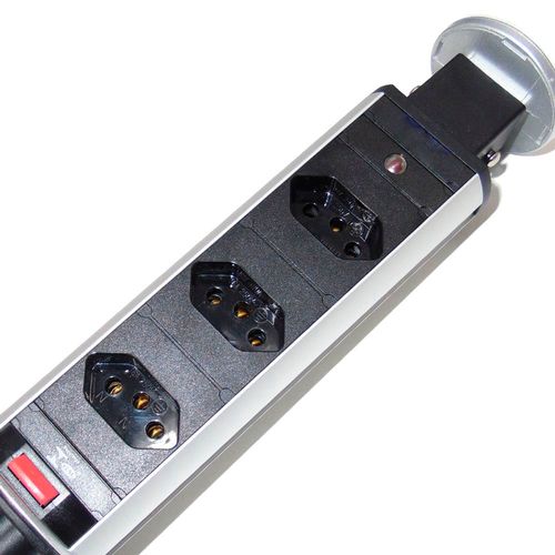Torre de Tomada Multiplug 3 Tomadas Push Renna