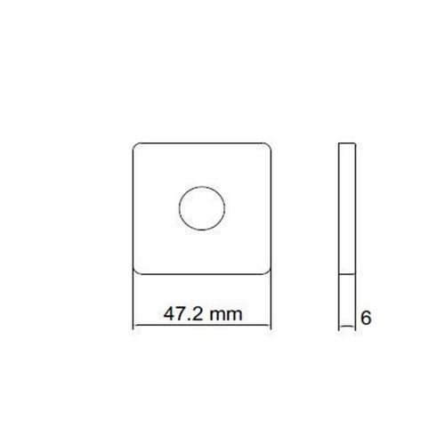 Conjunto de Roseta Externa 0081 Latão Cromado Imab