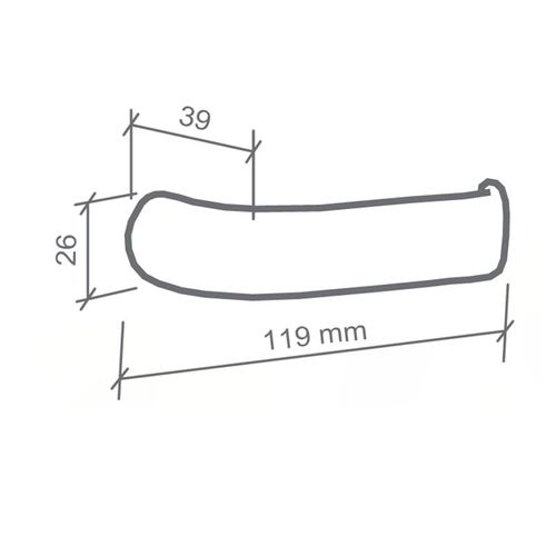 Conjunto de Maçaneta Duna-2 Zamak Cromo Acetinado Imab