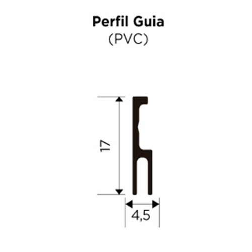 PERFIL GUIA PVC MULTI 3 METROS ROMETAL