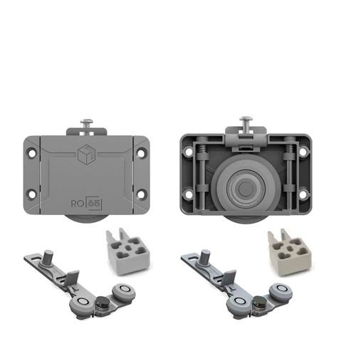 Kit Ro-65 com Guia 4025 Sobrepor Prime Prata Rometal