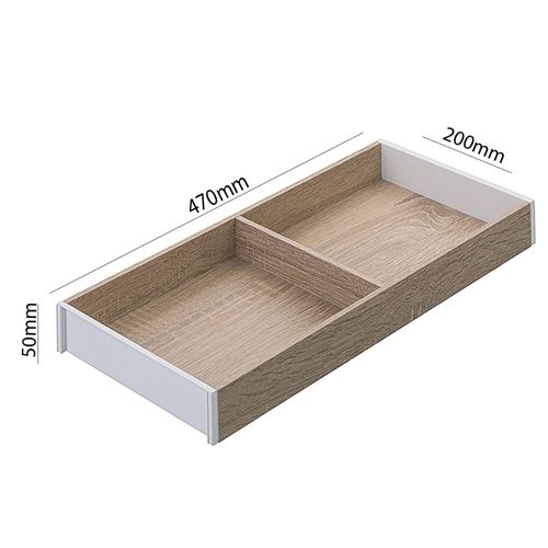 Divisor de Talheres Ambia-Line Carvalho/Branco 472 X 200mm Blum