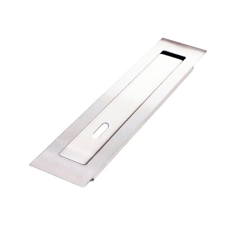 Puxador Concha com Entrada para Chave 8mm X 220mm Inox Polido Geris