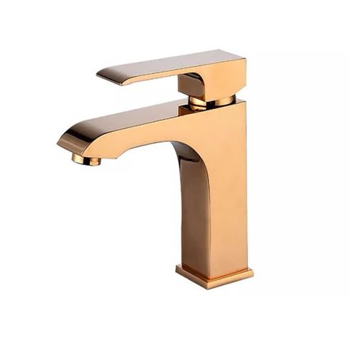 Monocomando de Mesa Bica Baixa para Lavatório Ouro Rose Dg1185.or Dego Metais