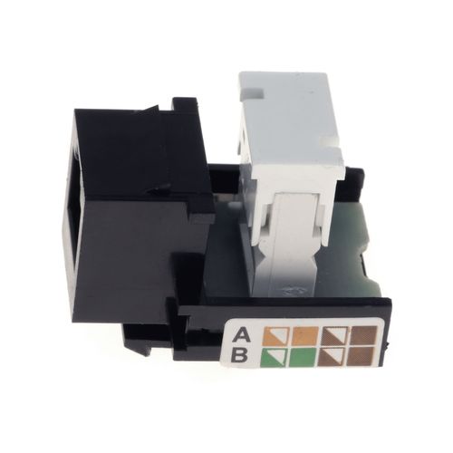 CONECTOR RJ 11 KEYSTONE 4 PINOS PRETO QTMOV
