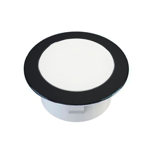 Luminária Led Sirius Luz Quente Aro Preto Lumitek