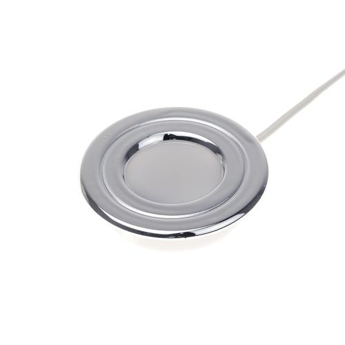 Luminária Led Pop Luz Quente Aro Cromado Lumitek