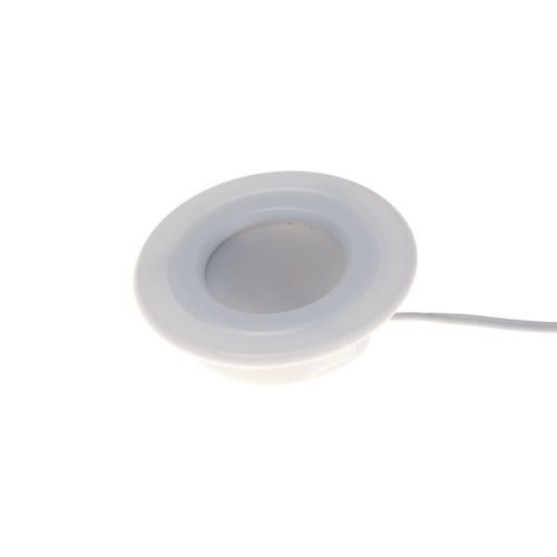 LUMINÁRIA LED POP LUZ QUENTE ARO BRANCO LUMITEK