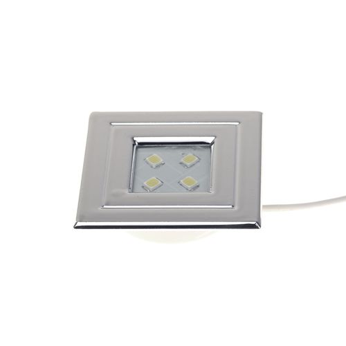 LUMINÁRIA LED POP LUZ QUENTE ARO CROMADO LUMITEK