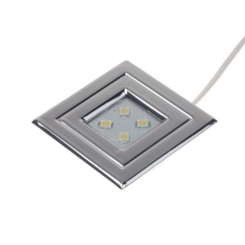 Luminária Led Pop Luz Fria Aro Cromado Lumitek