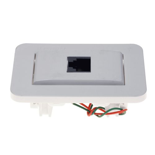 TOMADA PARA MOVEIS RJ-11 TELEFONE DE EMBUTIR BRANCA LUMITEK