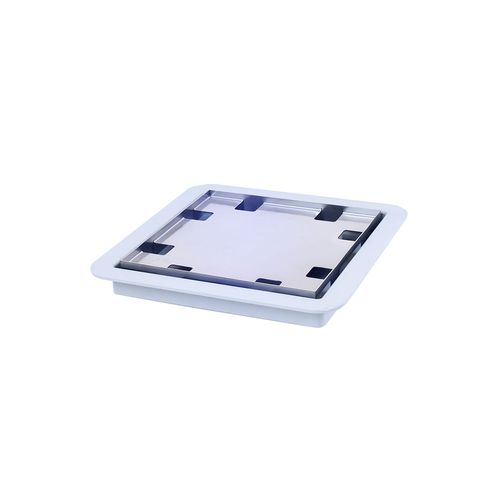 Ralo Square 150mm X 150mm com Tampa Oculta Inox Ralo Linear