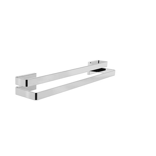 Toalheiro Spirit Duplo 500mm Inox Polido com Cromado Zen