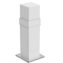 PORTA OBJETOS SPIRIT DE BALCÃO CROMADO E BRANCO ZEN