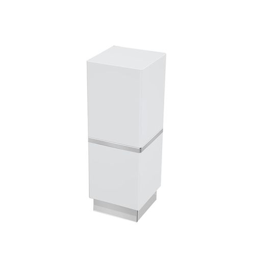 PORTA OBJETOS BE FIXO CROMADO E BRANCO ZEN