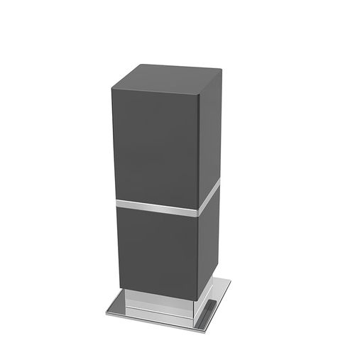 PORTA OBJETOS BE DE BALCÃO CROMADO E PRETO ZEN