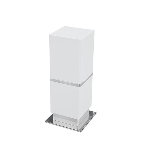 PORTA OBJETOS BE DE BALCÃO CROMADO E BRANCO ZEN