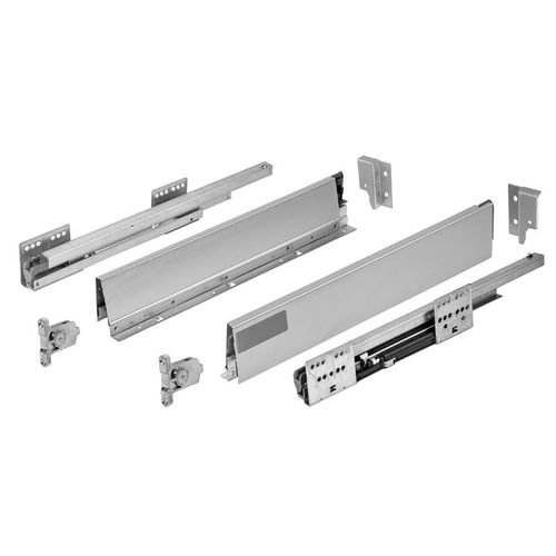 KIT GAVETA SLOWMOTION AVANTBOX PRATA 500MM FGV/TN