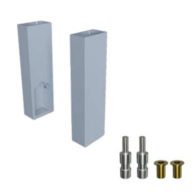 SUPORTE CINTRE TOPO LATERAL AL CHAMPAGNE CLARO ROMETAL